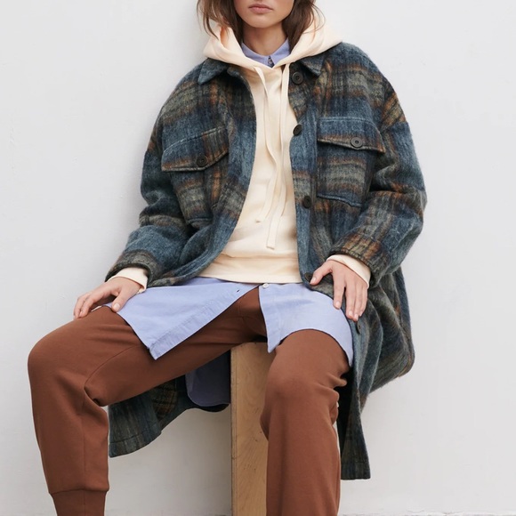 Zara Jackets & Blazers - NWOT ZARA Long Plaid Overshirt
